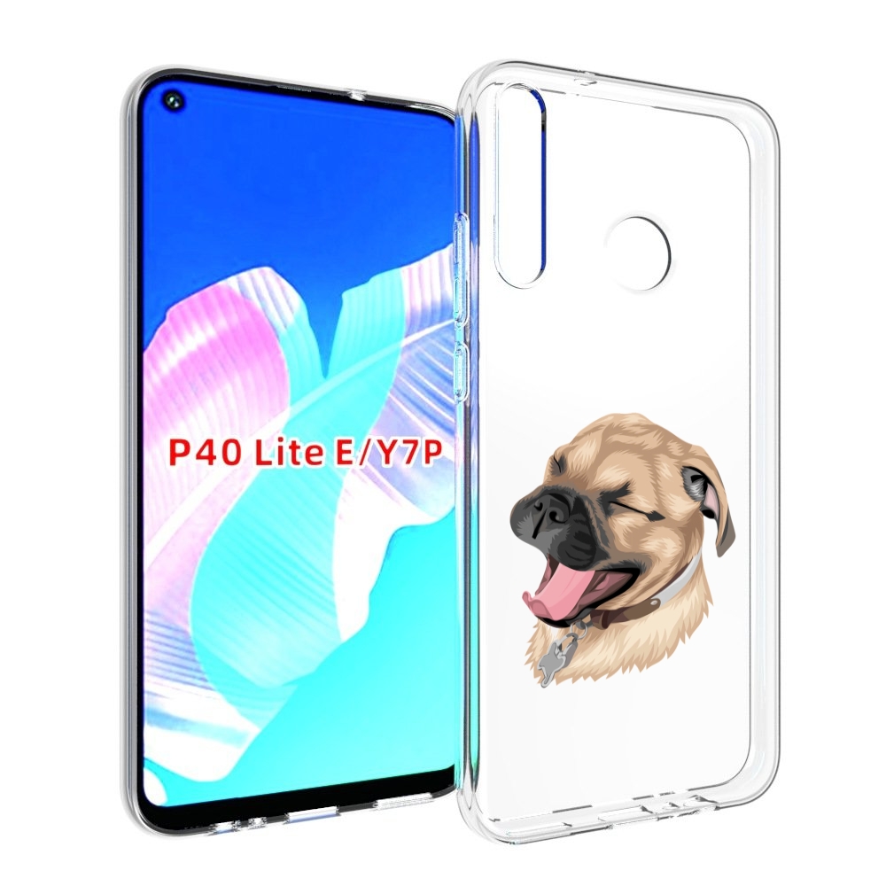 

Чехол бампер MyPads очень-довольная-собака для Huawei P40 Lite E, Прозрачный, Tocco