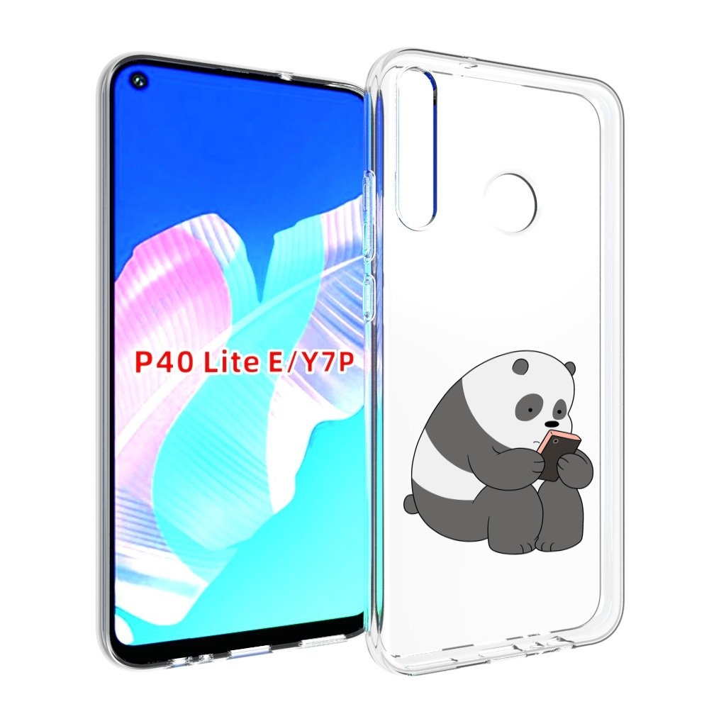 

Чехол бампер MyPads панда-в-телефоне для Huawei P40 Lite E, Прозрачный, Tocco