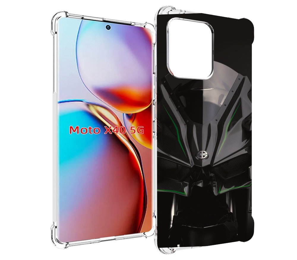 

Чехол MyPads кавасаки мото для Motorola Moto X40, Прозрачный, Tocco