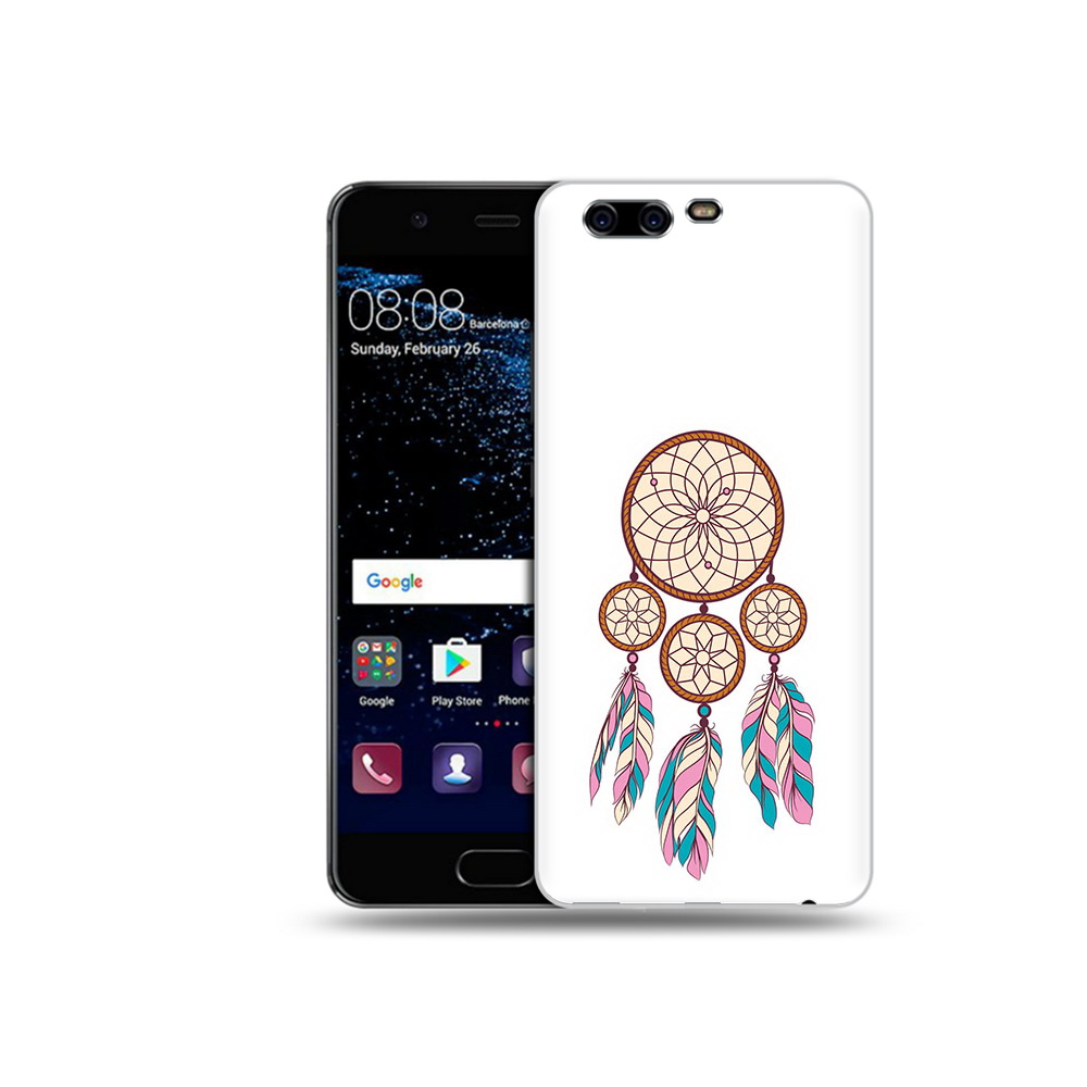 Чехол MyPads Tocco для Huawei P10 ловец снов бежевый (PT60870.50.442)