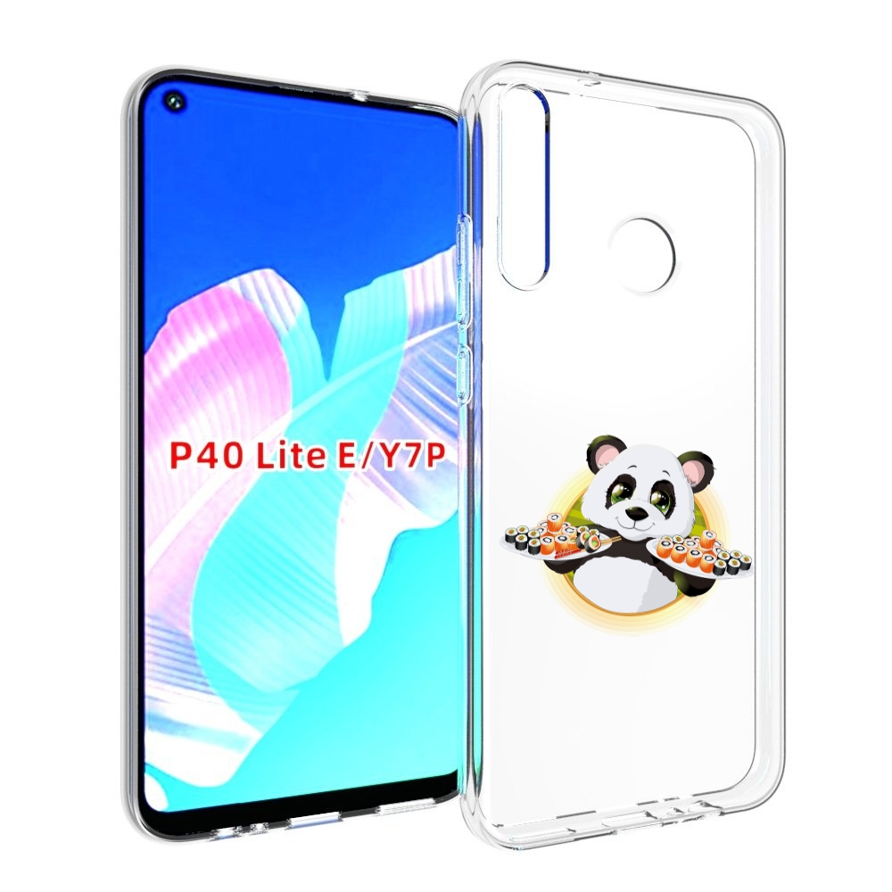 

Чехол бампер MyPads панда-с-суши для Huawei P40 Lite E, Прозрачный, Tocco