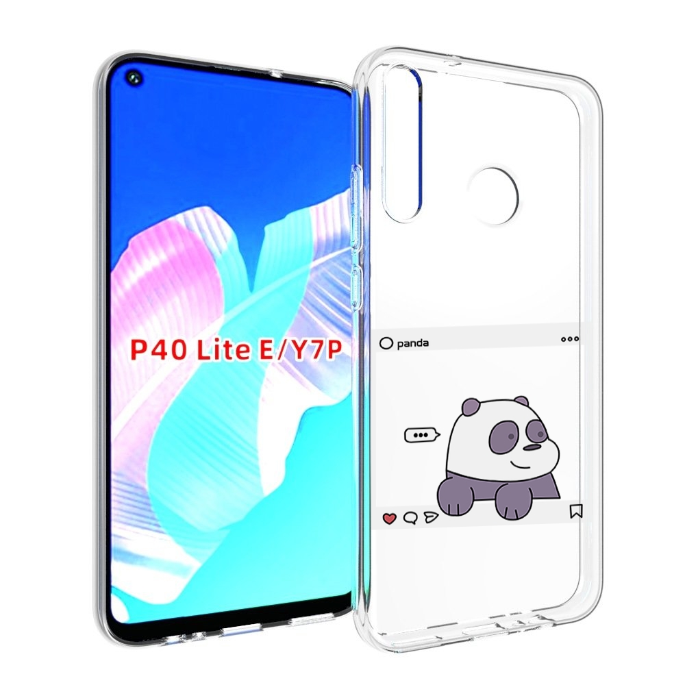 

Чехол бампер MyPads пандочка-фотка для Huawei P40 Lite E, Прозрачный, Tocco