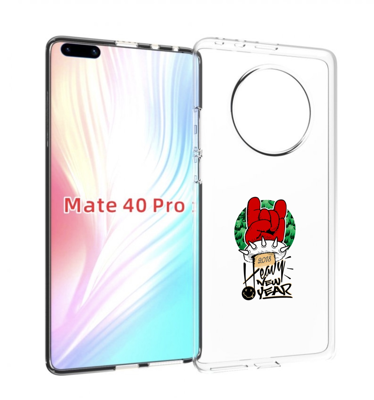 Чехол MyPads Гангстер новый год для Huawei Mate 40 Pro (NOH-NX9)