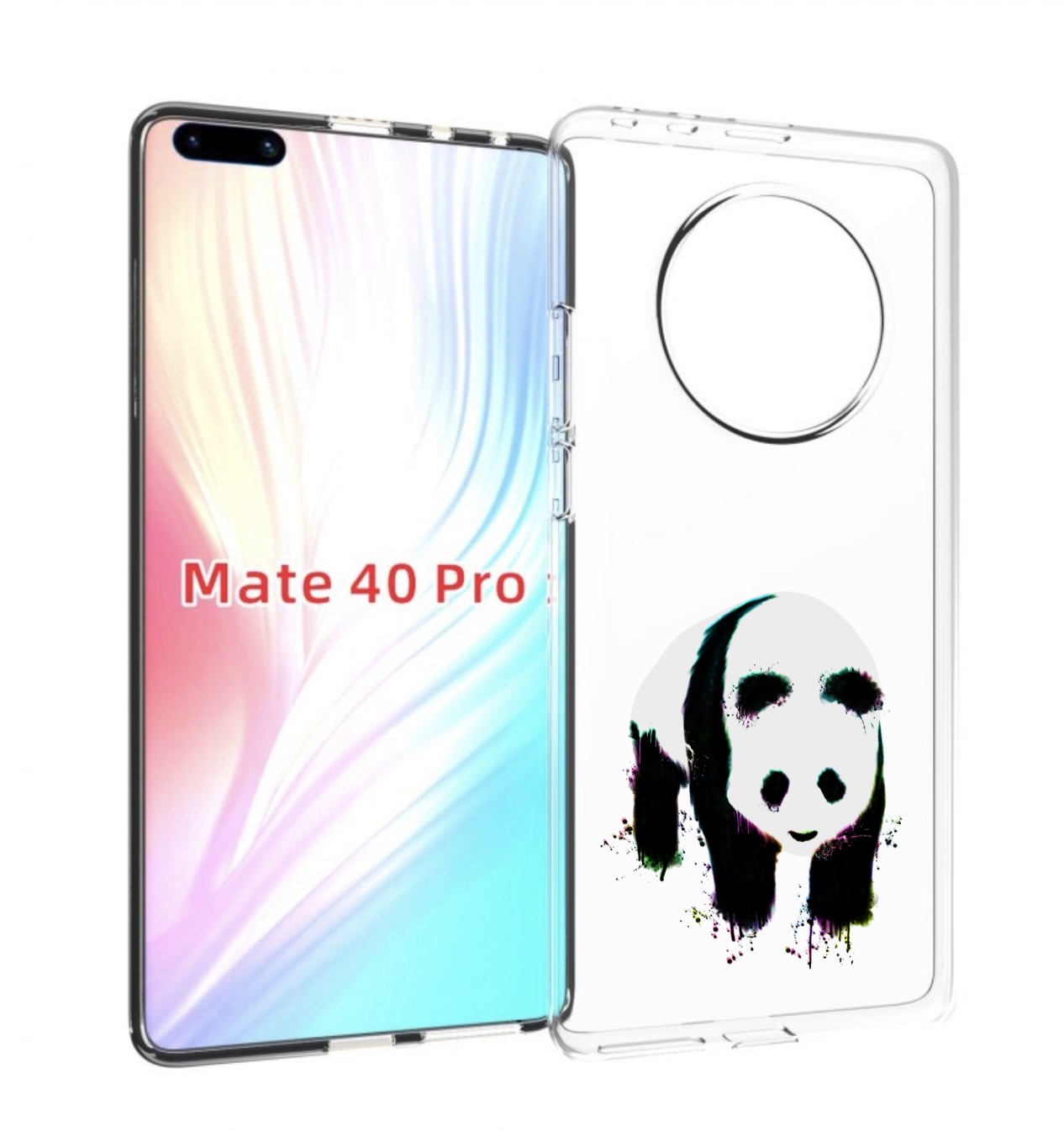 

Чехол MyPads панда в акварели для Huawei Mate 40 Pro (NOH-NX9), Прозрачный, Tocco