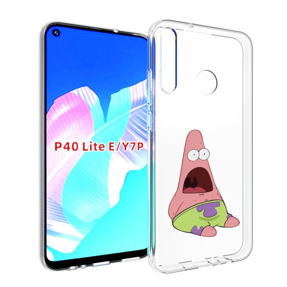 

Чехол бампер MyPads патрик-в-шоке детский для Huawei P40 Lite E, Прозрачный, Tocco