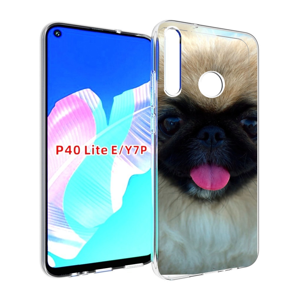 

Чехол бампер MyPads пекинез для Huawei P40 Lite E, Прозрачный, Tocco