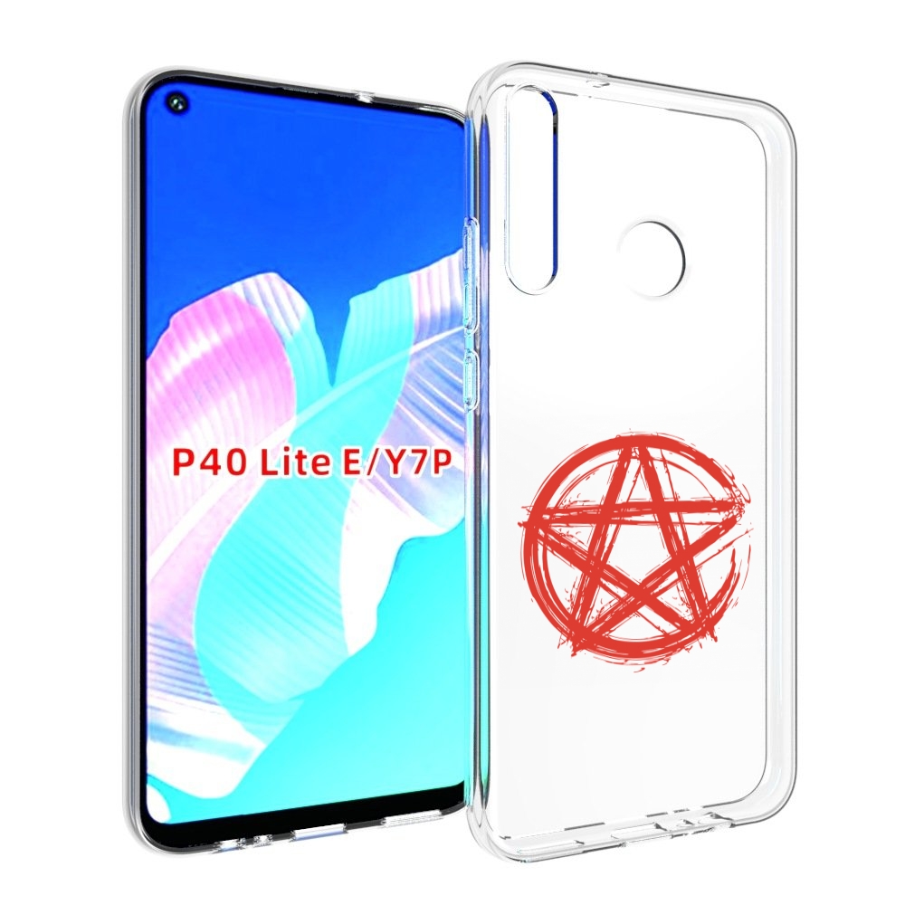 

Чехол бампер MyPads пентаграмма для Huawei P40 Lite E, Прозрачный, Tocco