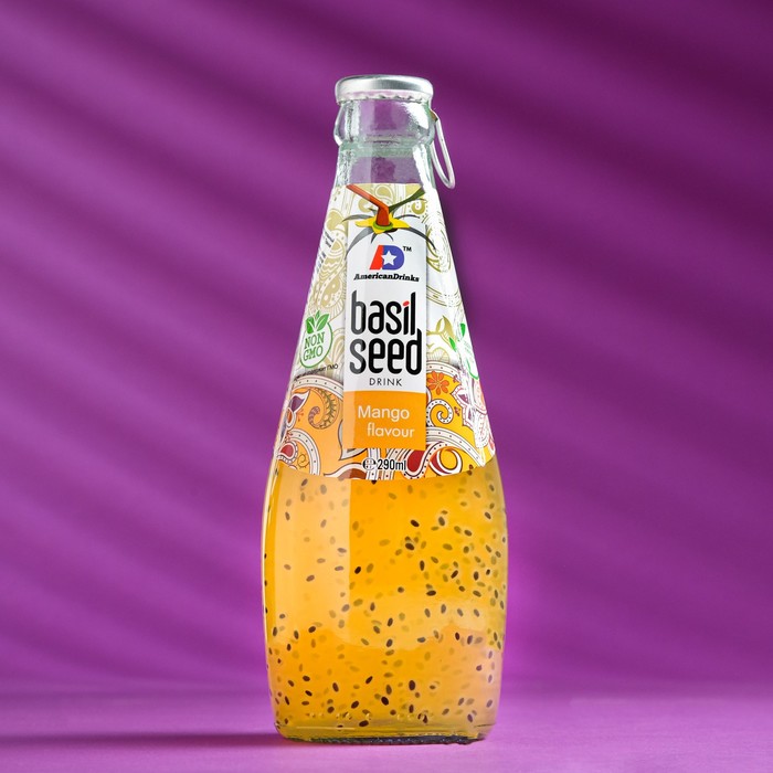 

Напиток безалкогольный Basil Seed "Пряное манго" 290 мл. с/б