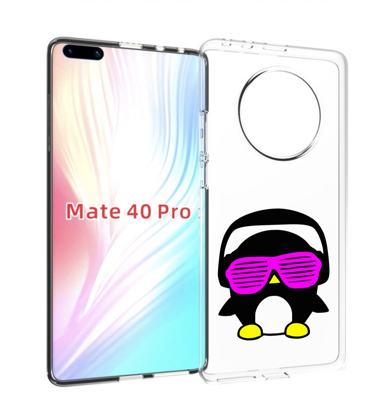 

Чехол MyPads пингвин для Huawei Mate 40 Pro (NOH-NX9), Прозрачный, Tocco