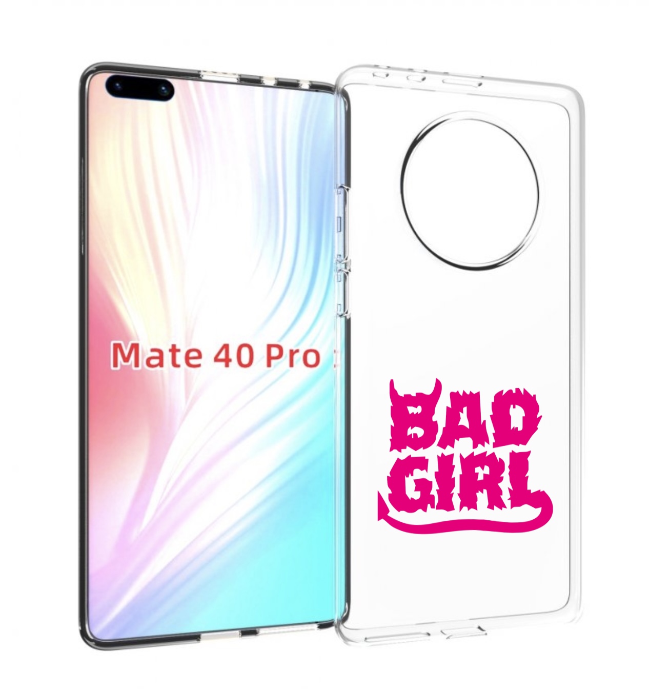 

Чехол MyPads плохая девочка для Huawei Mate 40 Pro (NOH-NX9), Прозрачный, Tocco