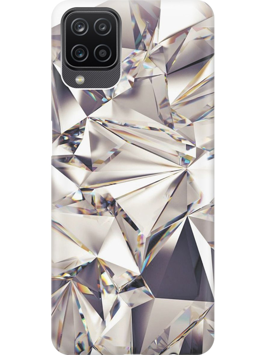 

Силиконовый чехол на Samsung Galaxy A12/M12 с принтом "Алмазные грани", Прозрачный;серый;черный, 723602831