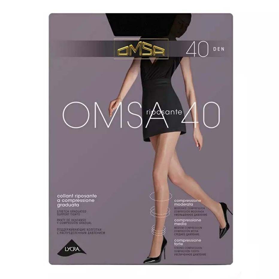 

Колготки женские Omsa черные 5, Черный