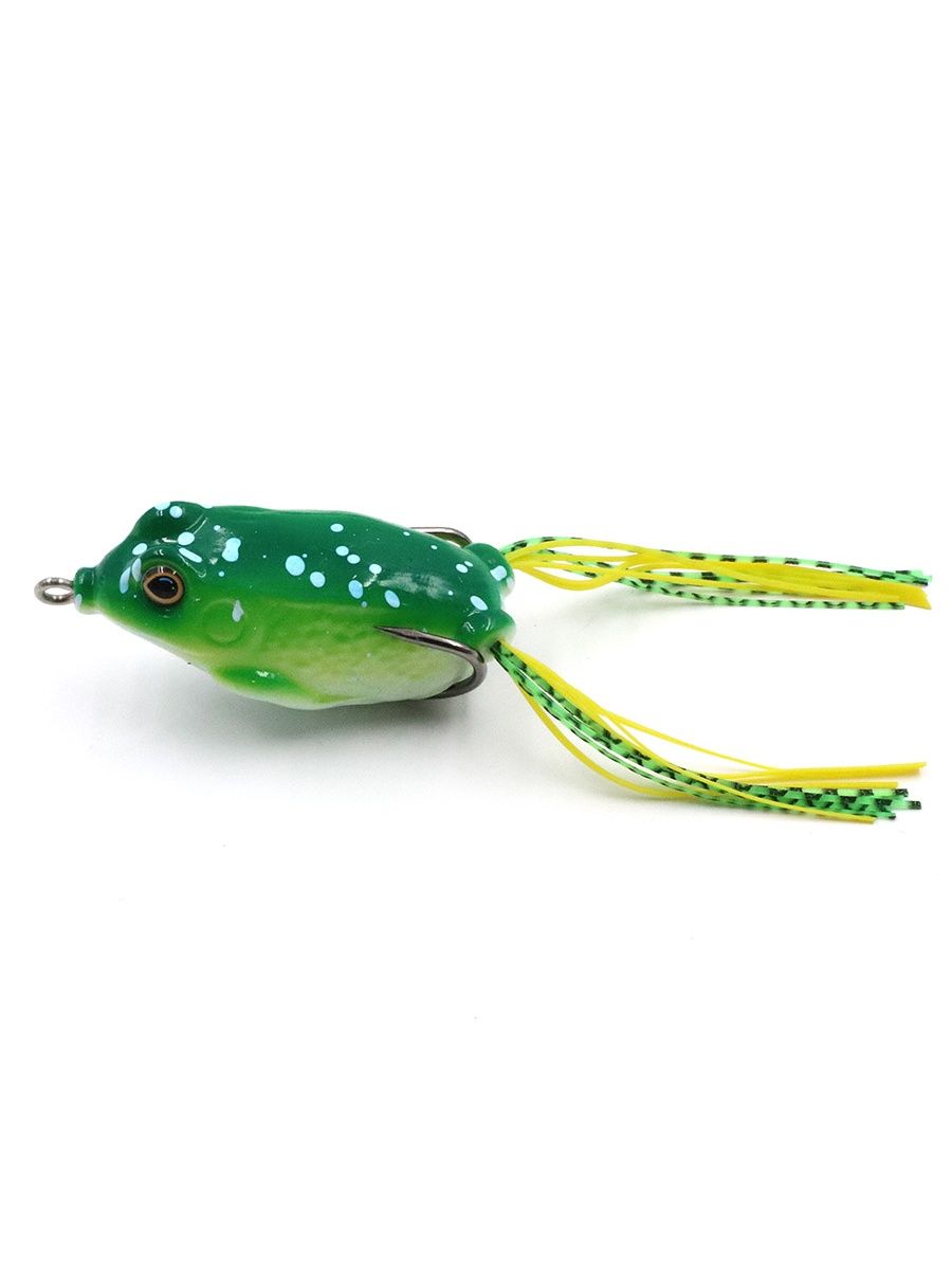 

Лягушка-незацепляйка Namazu FROG, 65 мм, 14 г, цвет 12, крючок-двойник YR Hooks (BN) #6/0/, Зеленый;желтый