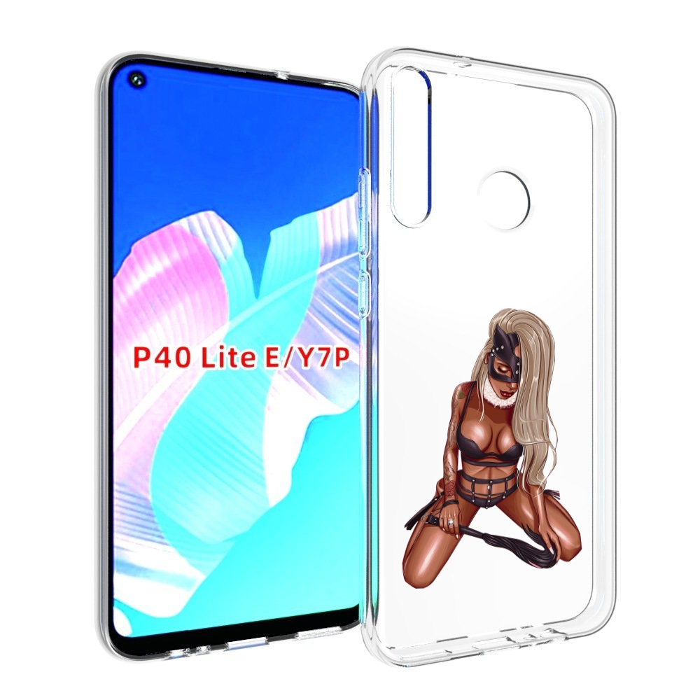 

Чехол бампер MyPads плохая-девушка женский для Huawei P40 Lite E, Прозрачный, Tocco