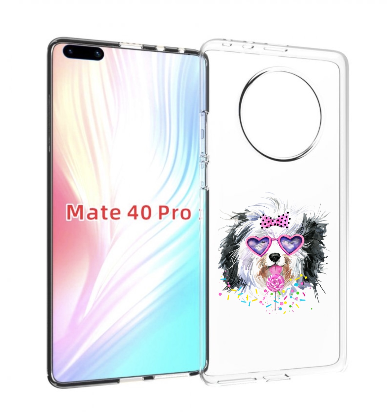 

Чехол MyPads пушистик для Huawei Mate 40 Pro (NOH-NX9), Прозрачный, Tocco