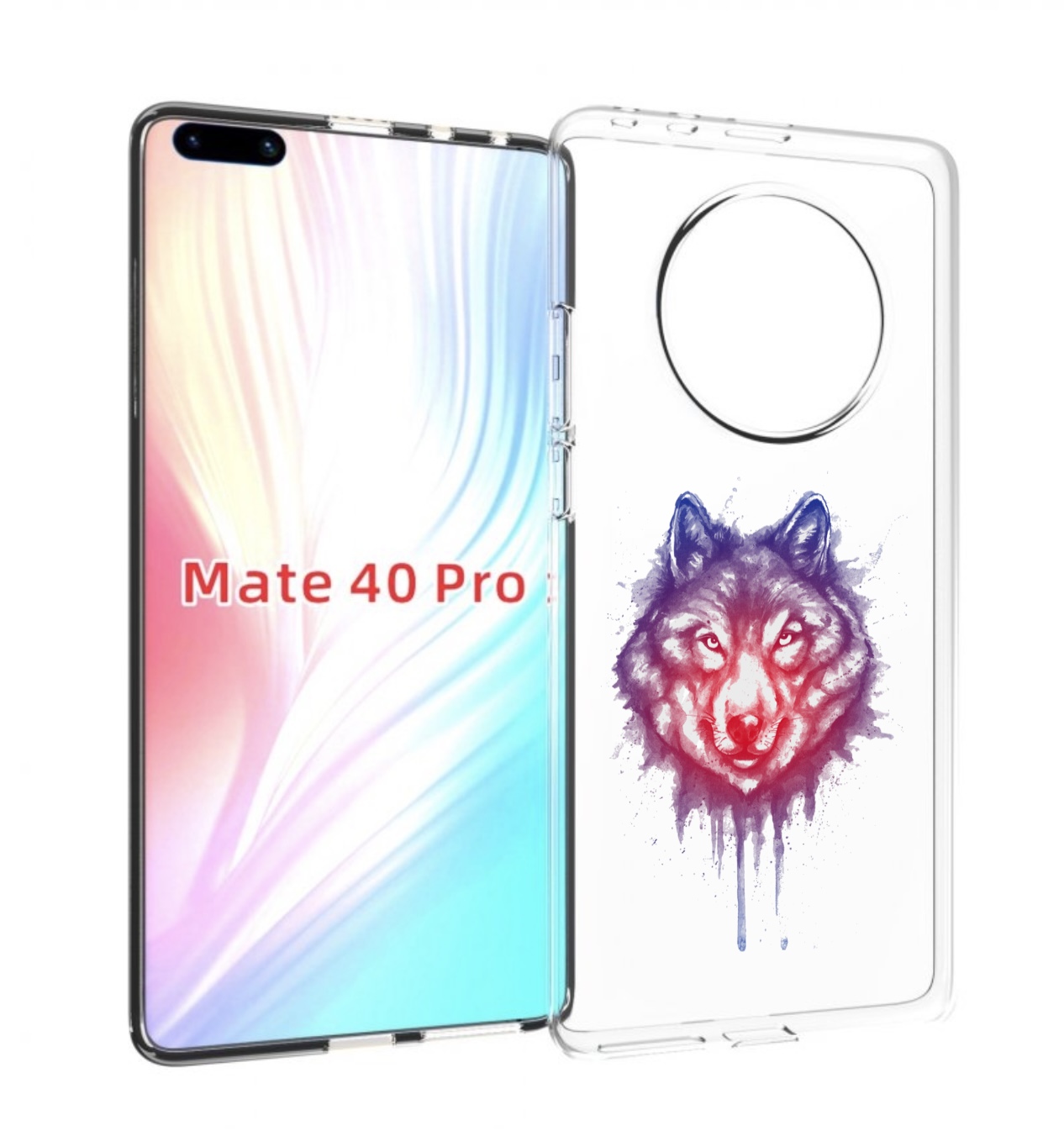 фото Чехол mypads пушистый волк для huawei mate 40 pro (noh-nx9)