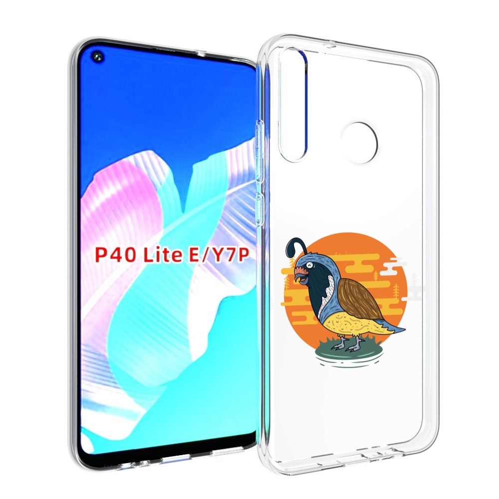 

Чехол бампер MyPads попугай-на-острове для Huawei P40 Lite E, Прозрачный, Tocco