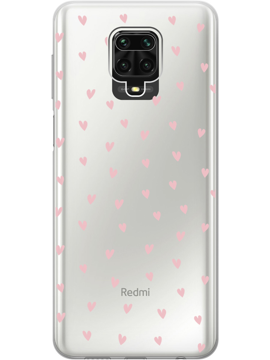 

Силиконовый чехол на Xiaomi Redmi Note 9s / Note 9 Pro с принтом прозрачный 872483, Прозрачный;розовый, 722942191
