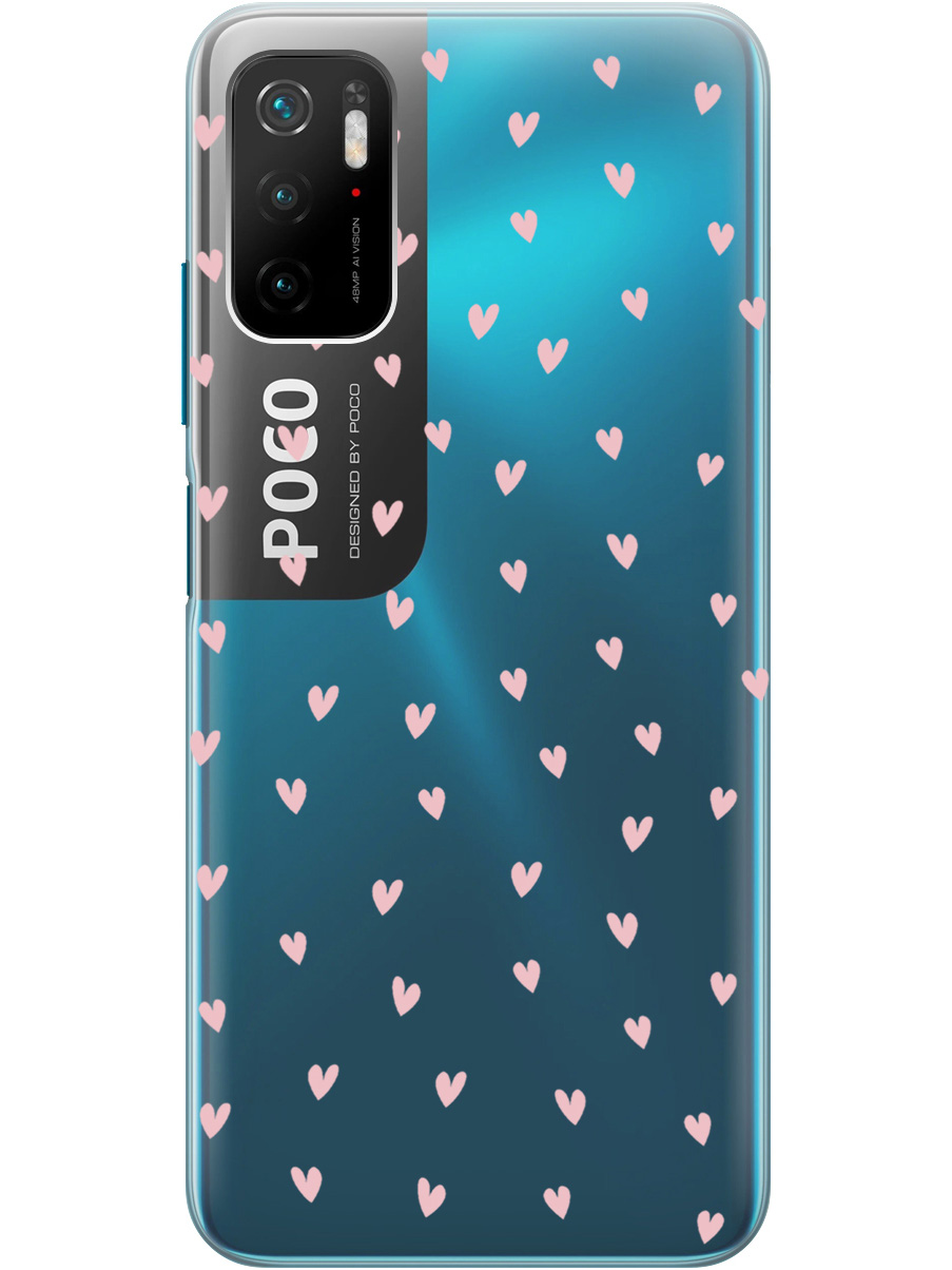

Силиконовый чехол на Xiaomi Redmi Note 10T / Poco M3 Pro с принтом прозрачный 872484, Прозрачный;розовый, 730837191