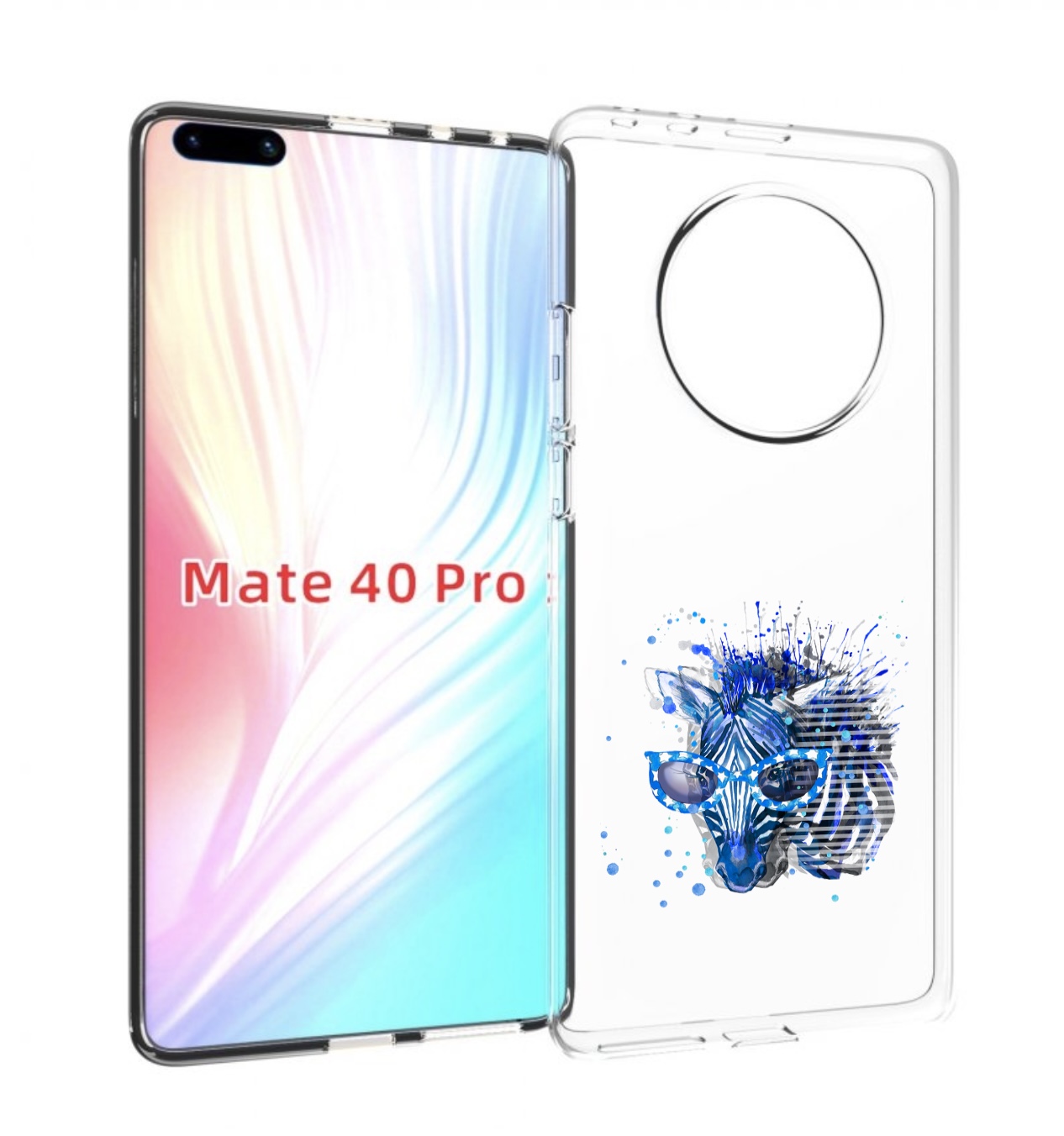 

Чехол MyPads расплывчатая зебра для Huawei Mate 40 Pro (NOH-NX9), Прозрачный, Tocco