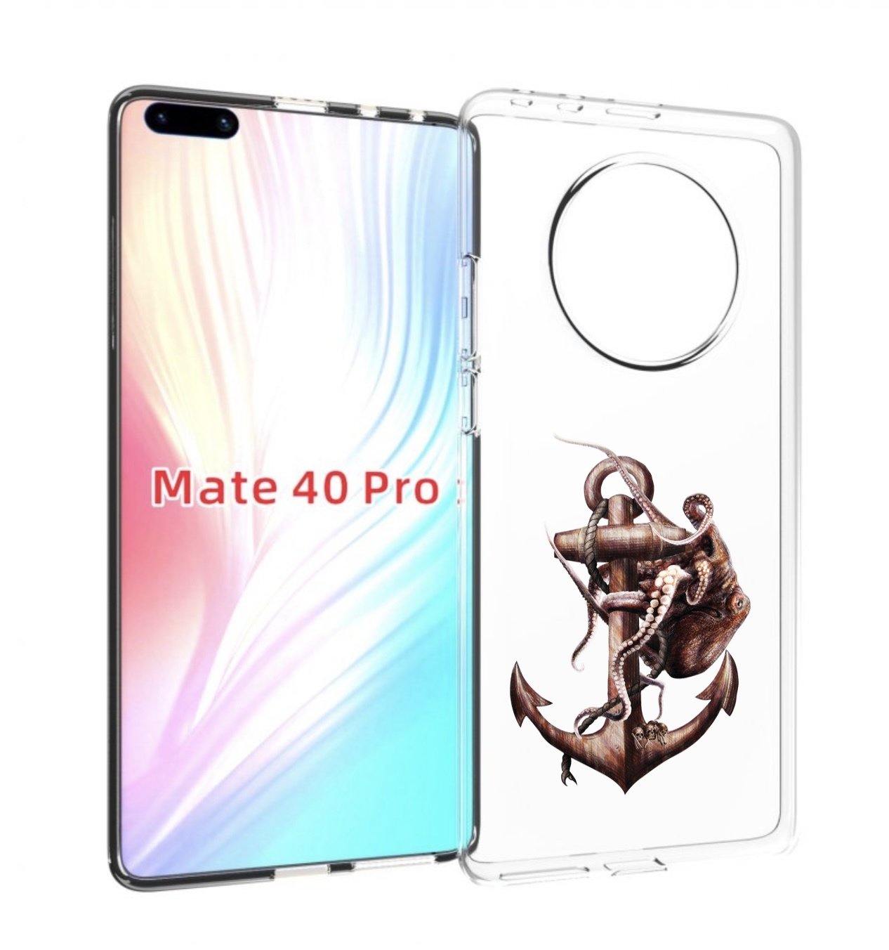 

Чехол MyPads ржавый якорь для Huawei Mate 40 Pro (NOH-NX9), Прозрачный, Tocco