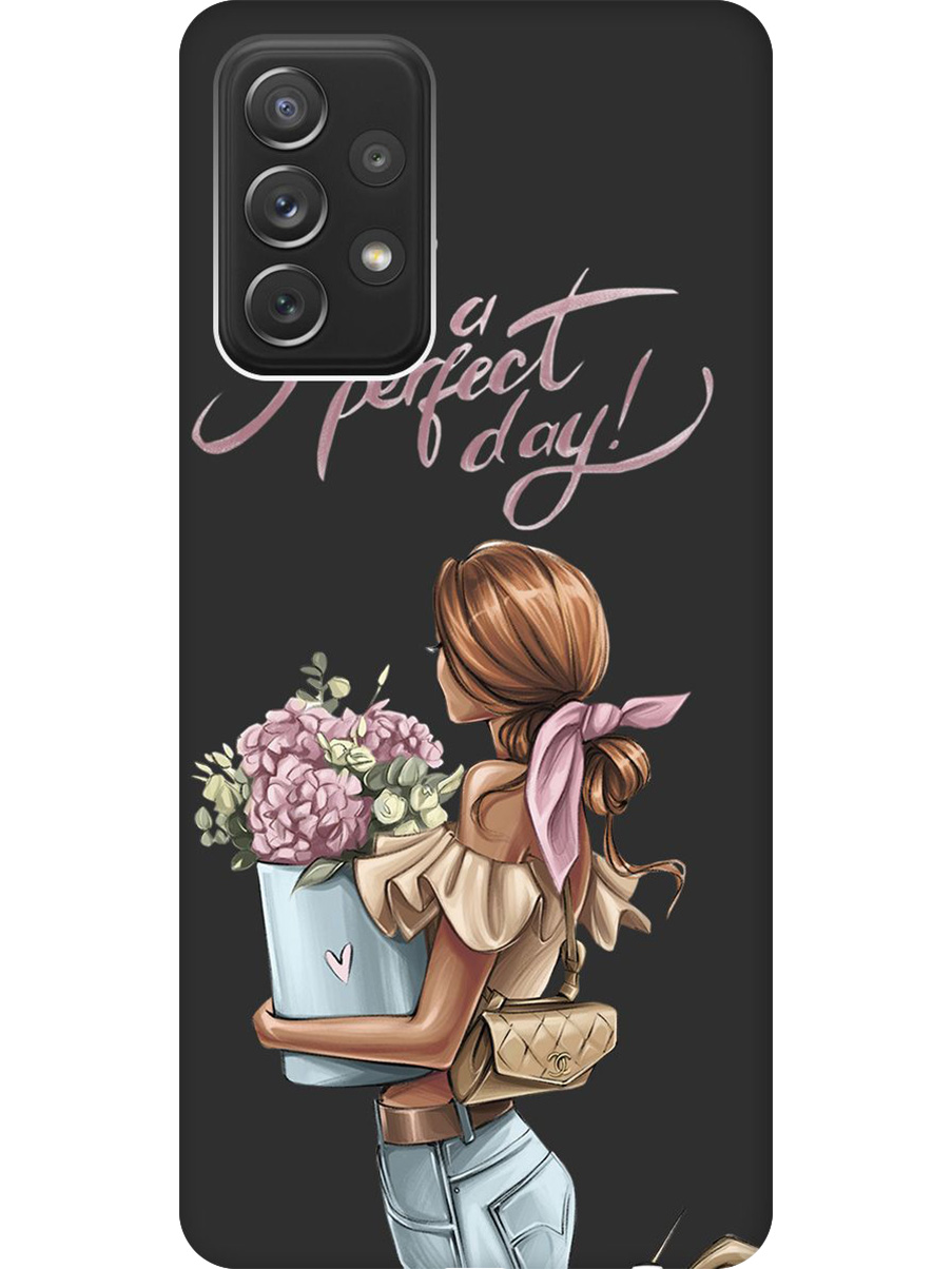

Силиконовый чехол на Samsung Galaxy A72 с принтом "Какой прекрасный день" матовый черный, Черный;прозрачный;голубой;розовый, 724990275