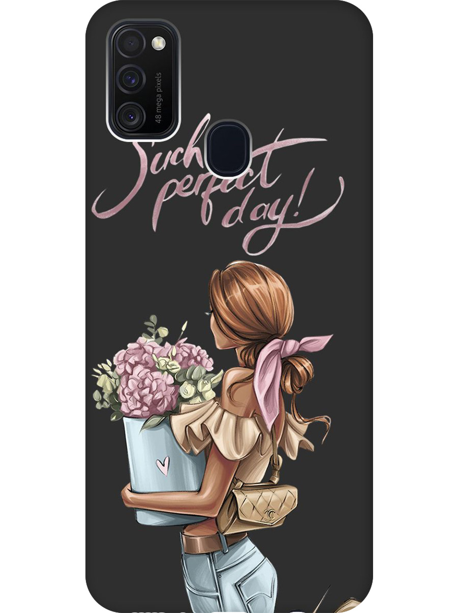 

Силиконовый чехол на Samsung Galaxy M21 / M30s с принтом матовый черный 951446, Черный;прозрачный;голубой;розовый, 723067675