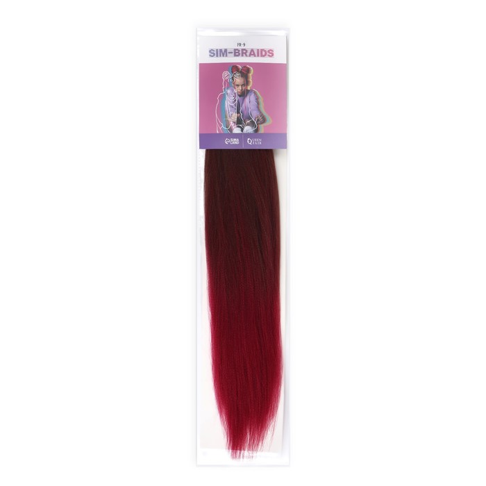 

Канекалон SIM-BRAIDS двухцветный, гофрированный, 65 см, 90 гр, цвет русый/бордовый#FR-9
