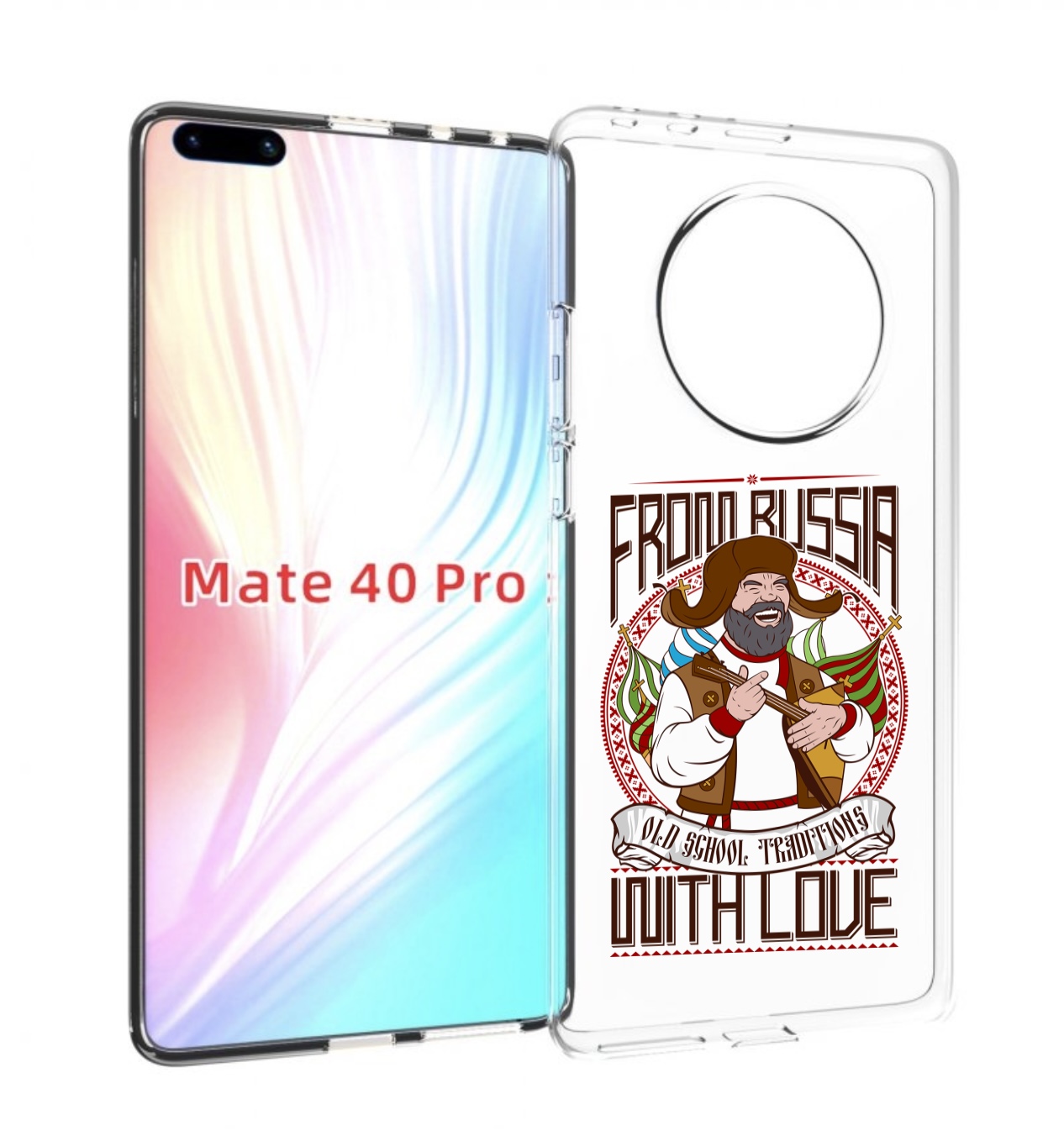 

Чехол MyPads русский мужчина для Huawei Mate 40 Pro (NOH-NX9), Прозрачный, Tocco