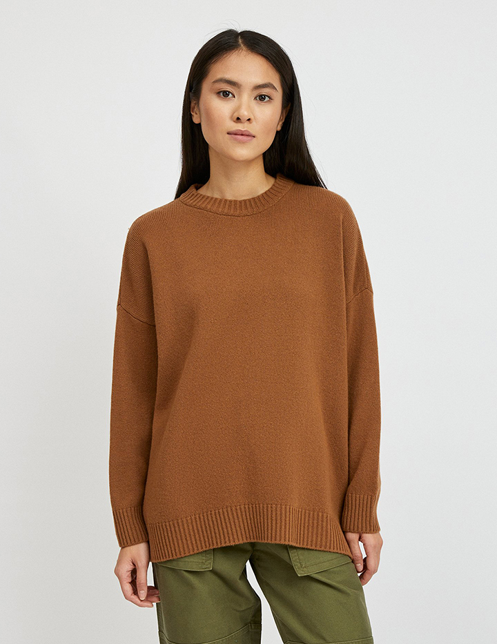 

Джемпер женский United Colors of Benetton 21A_1244D1N53 коричневый S
