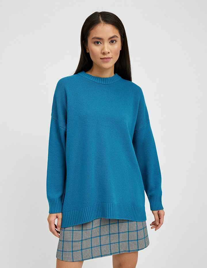 

Джемпер женский United Colors of Benetton 21A_1244D1N53 голубой L