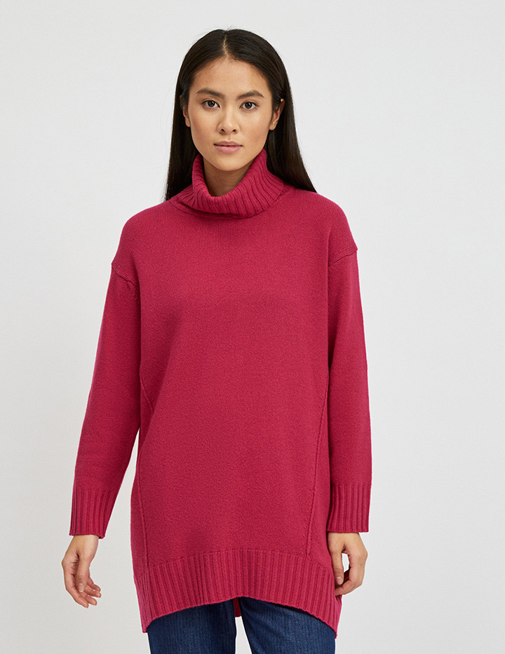 фото Свитер женский united colors of benetton 21a_1244d2006 фиолетовый m