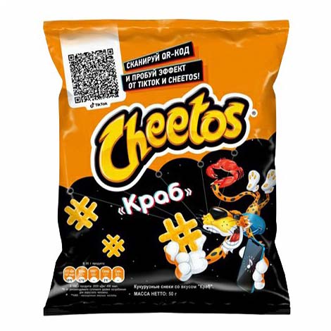 фото Чипсы кукурузные cheetos краб 50 г