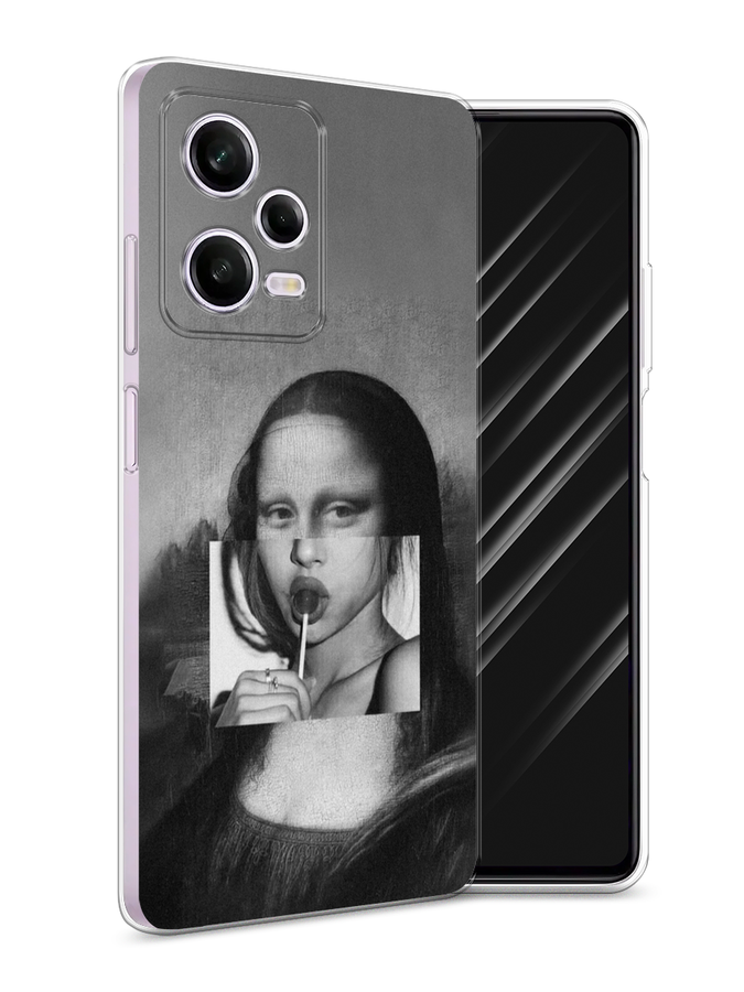 

Чехол Awog на Xiaomi Redmi Note 12 Pro "Mona Lisa sucking lollipop", Серый, 317050-1