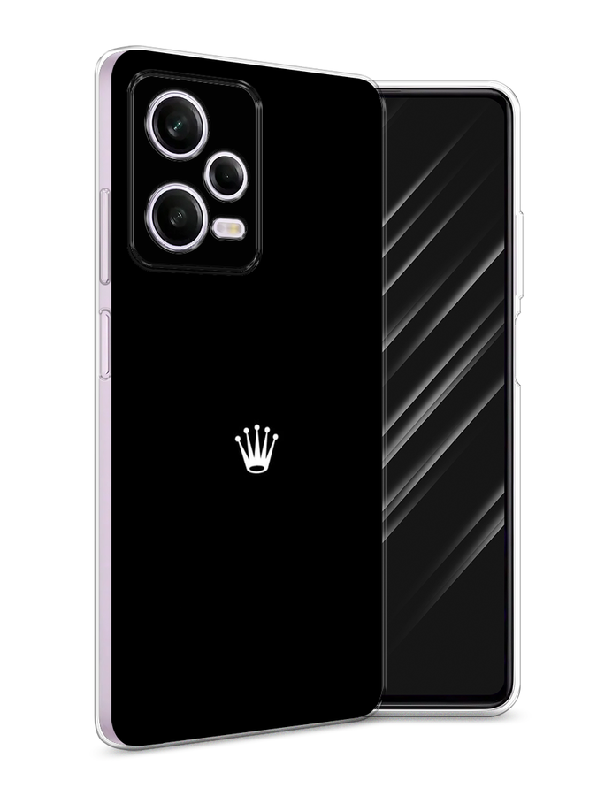 

Чехол Awog на Xiaomi Redmi Note 12 Pro "Белая корона на черном фоне", Черный, 317050-1