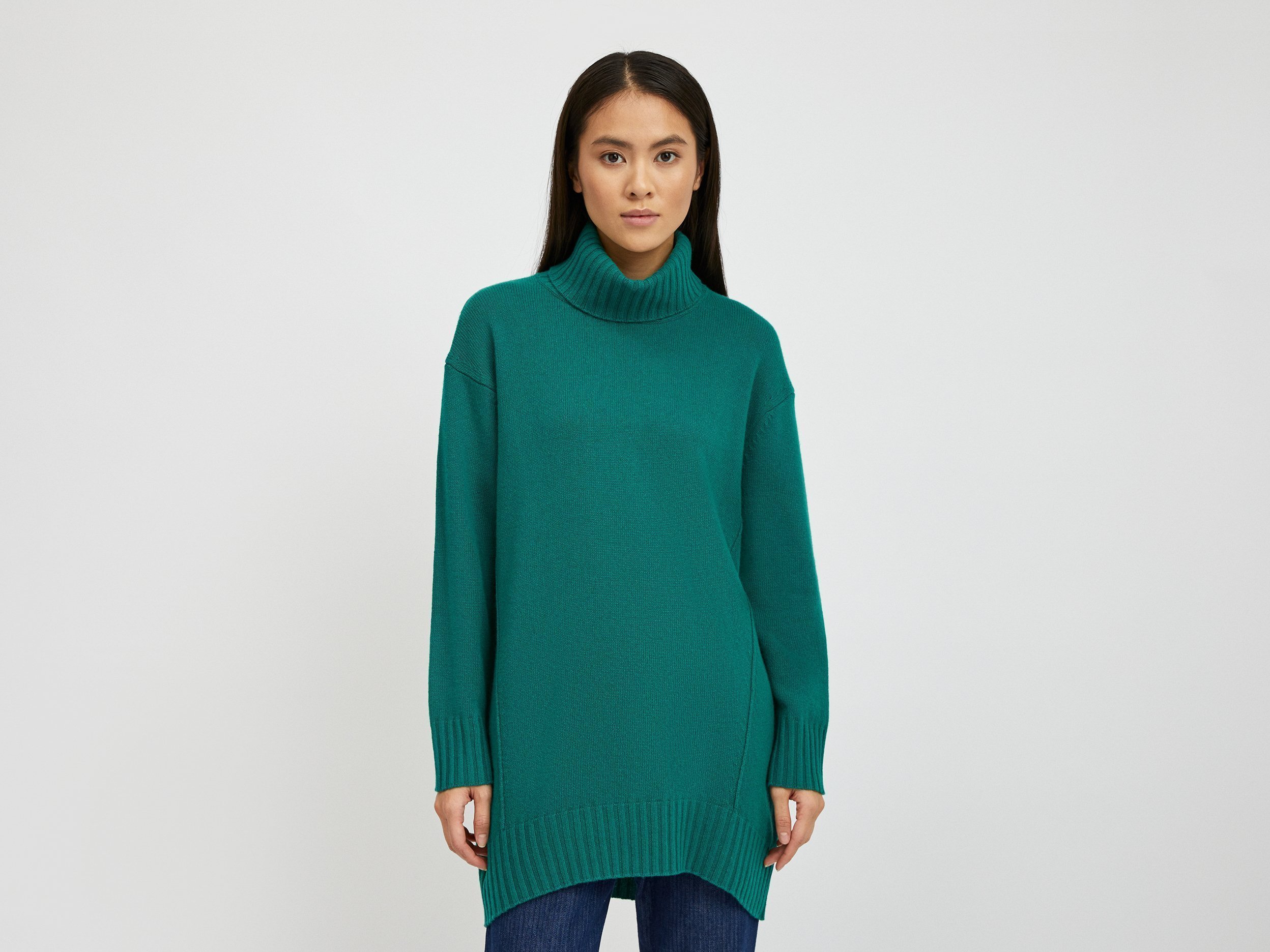 

Свитер женский United Colors of Benetton 21A_1244D2006 зеленый M