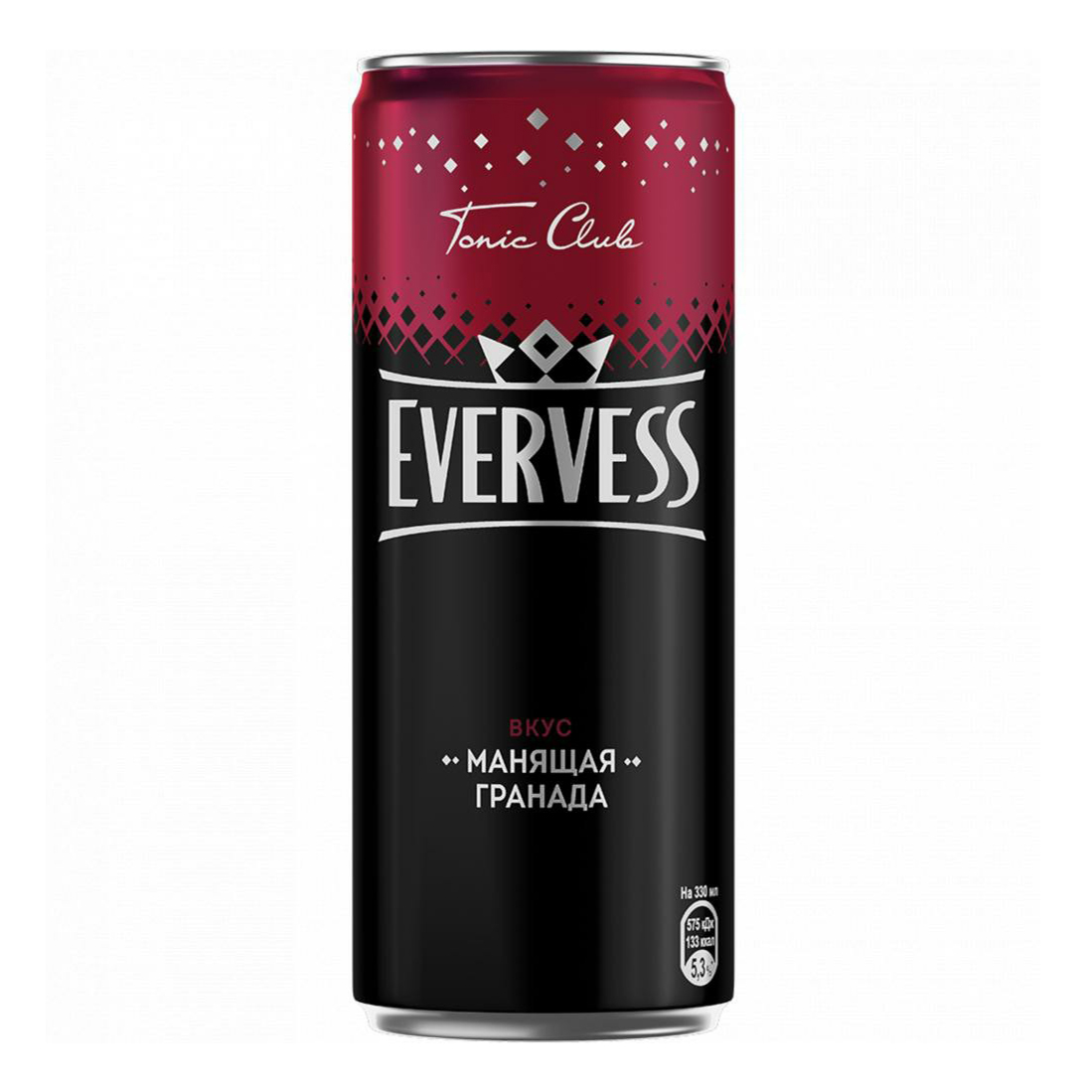 Газированный напиток Evervess Манящая гранада 0,33 л