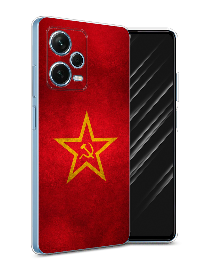 

Чехол Awog на Xiaomi Redmi Note 12 Pro Plus "Красное знамя", Желтый;красный, 317150-1