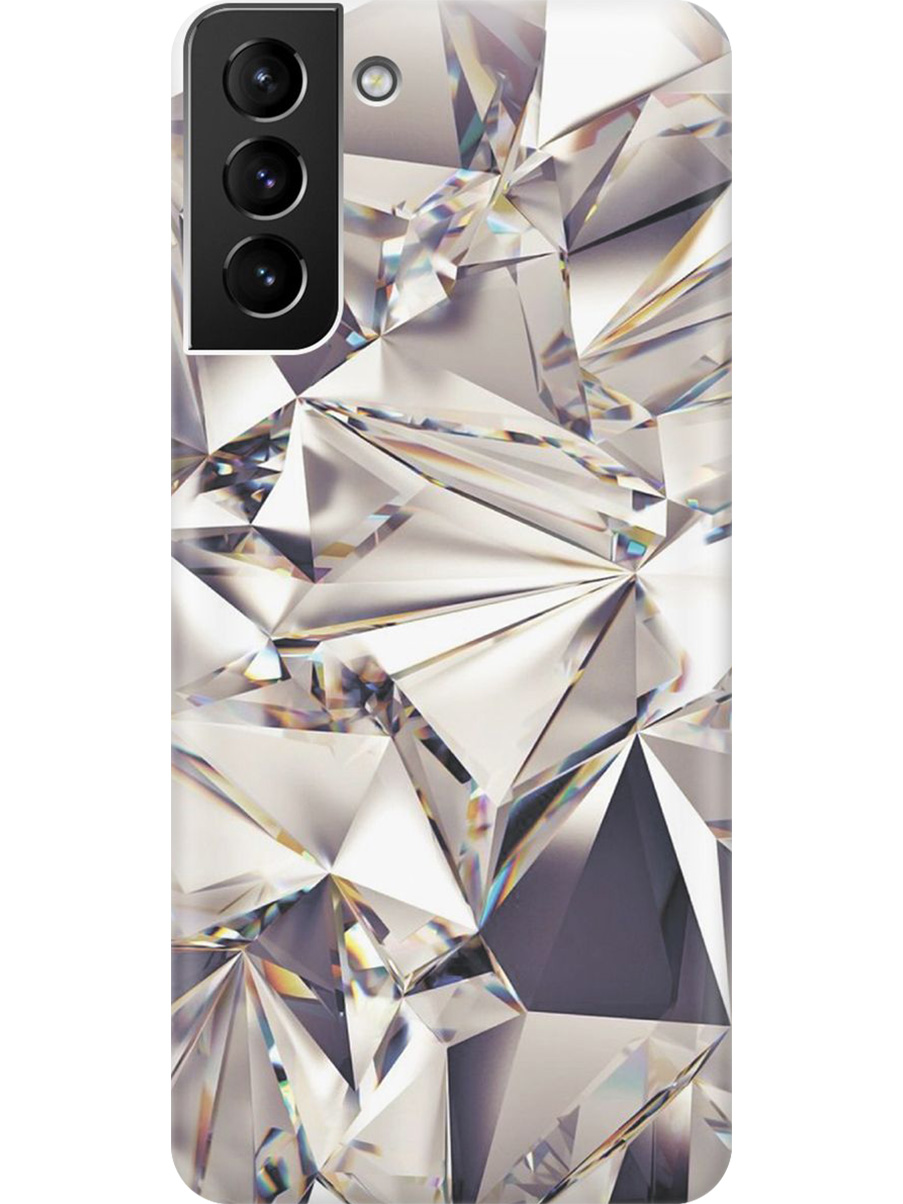

Силиконовый чехол на Samsung Galaxy S21+ с принтом "Алмазные грани", Прозрачный;серый;черный, 724127531