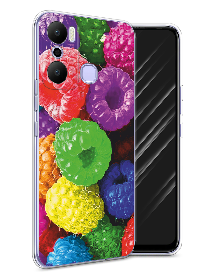 

Чехол Awog на Infinix Hot 20 Play "Разноцветная малина", Разноцветный, 3103550-1