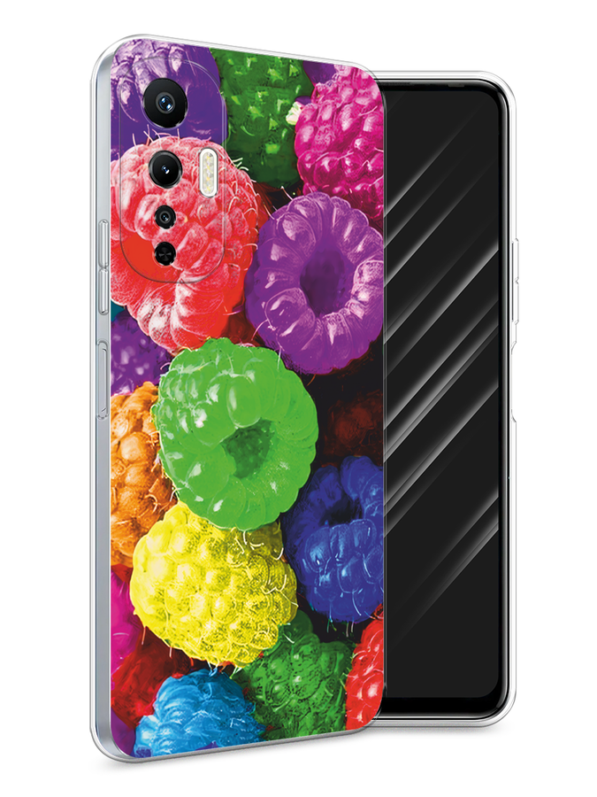 

Чехол Awog на Infinix Hot 20S "Разноцветная малина", Разноцветный, 3103650-1