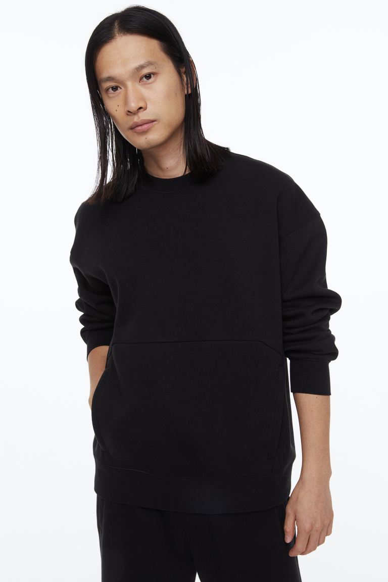 

Свитшот мужской H&M 1114051001 черный M (доставка из-за рубежа), 1114051001