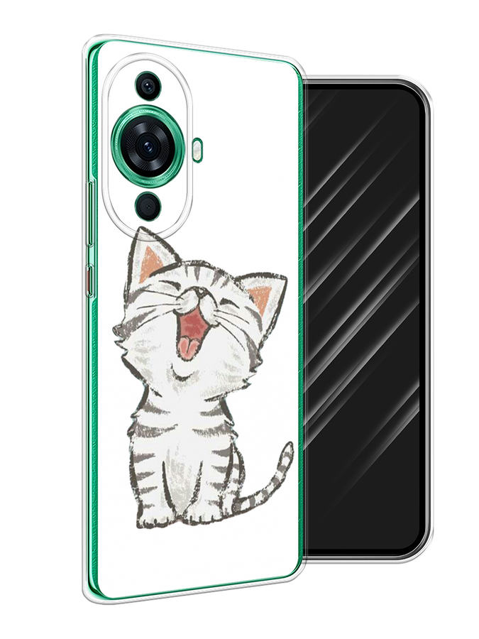 

Чехол Awog на Huawei Nova 11 Pro "Котенок рисованный", Серый;белый, 6121350-1