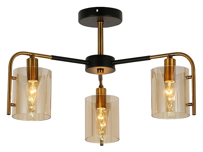 

Потолочный светильник Escada 671/3P E14*40W Black/Gold