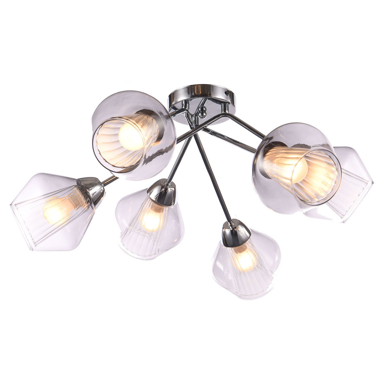 фото Потолочный светильник escada 674/6pl e27*60w chrome escada light