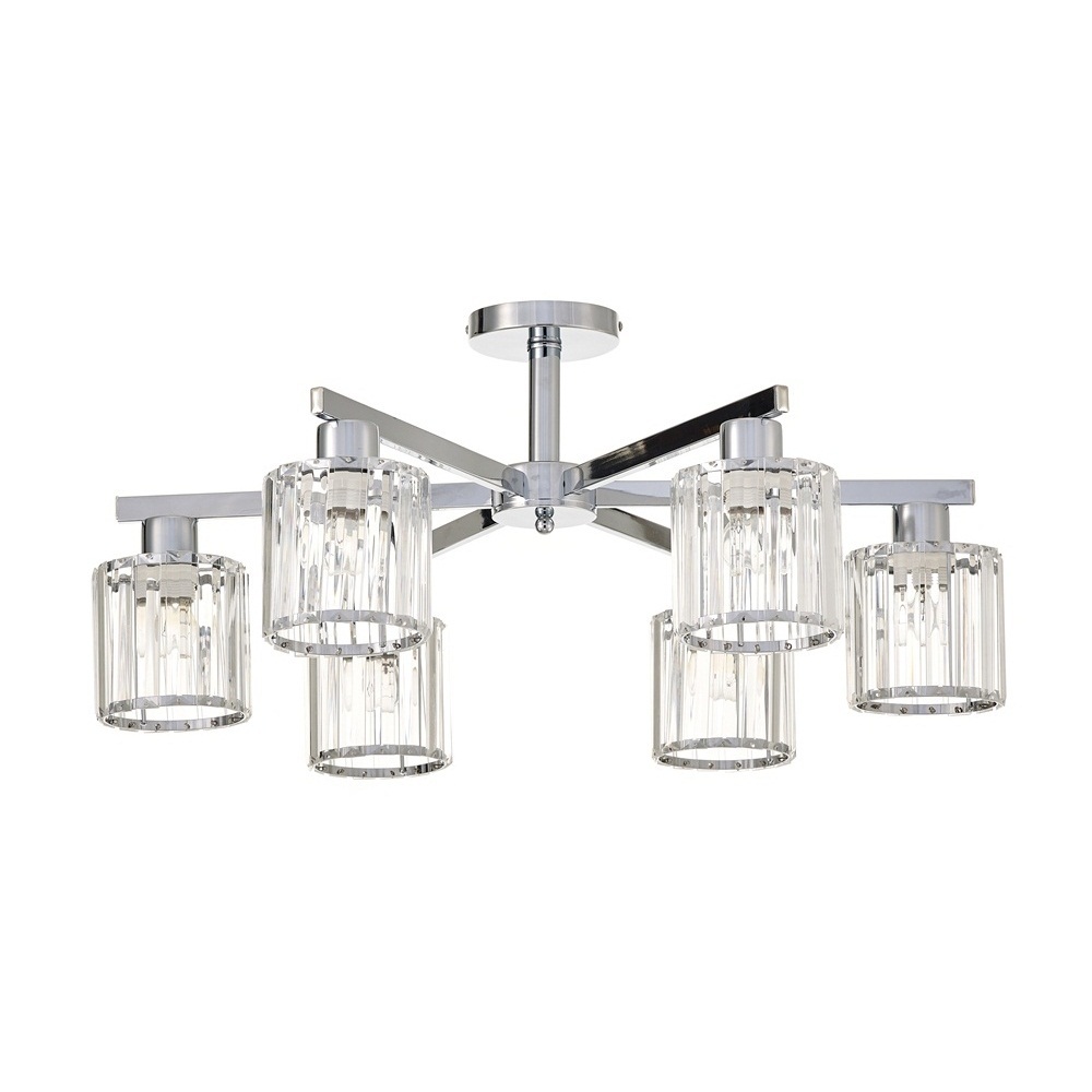 фото Потолочный светильник escada 692/6p e27*60w chrome escada light