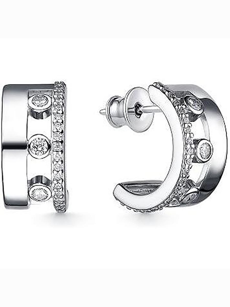 

Серьги с 50 фианитами из серебра Алкор серебро 02-2667_00КЦ-00, 02-2667_00КЦ-00
