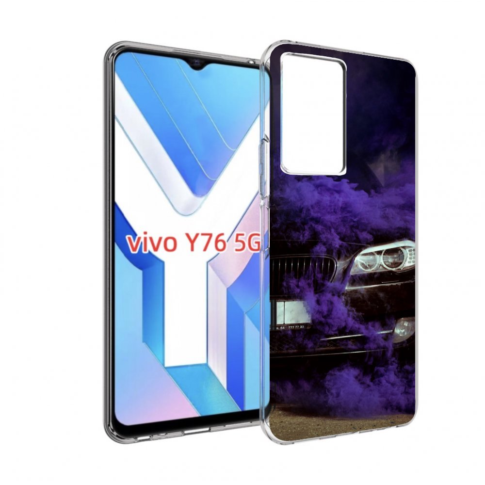 

Чехол MyPads бмв-с-фиолетовым-дымом мужской для Vivo Y76 5G, Прозрачный, Tocco