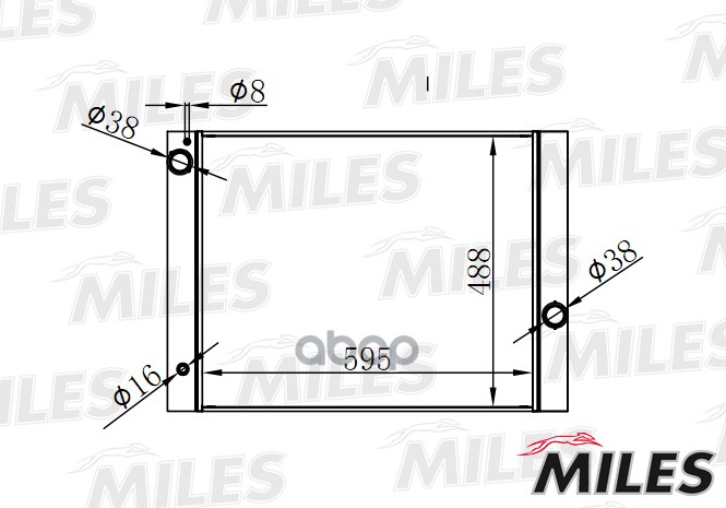 фото Радиатор miles acrb116 bmw e60 2.0-3.0 02- miles арт. acrb116