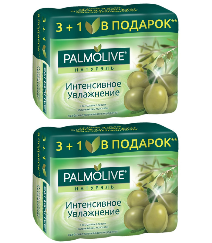 

Мыло Palmolive Интенсивное увлажнение 4x90г, 2 упаковки